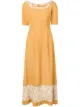 الصورة 1 من A.N.G.E.L.O. Vintage Cult فستان طويل بشرائط بطبعة زهور 1960