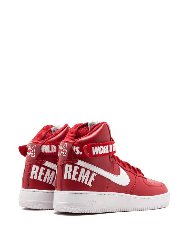 partes Separar Oblea Nike Air Force 1 High Supreme SP "Red" Sneakers - Farfetch