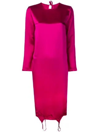 fuchsia shift dress