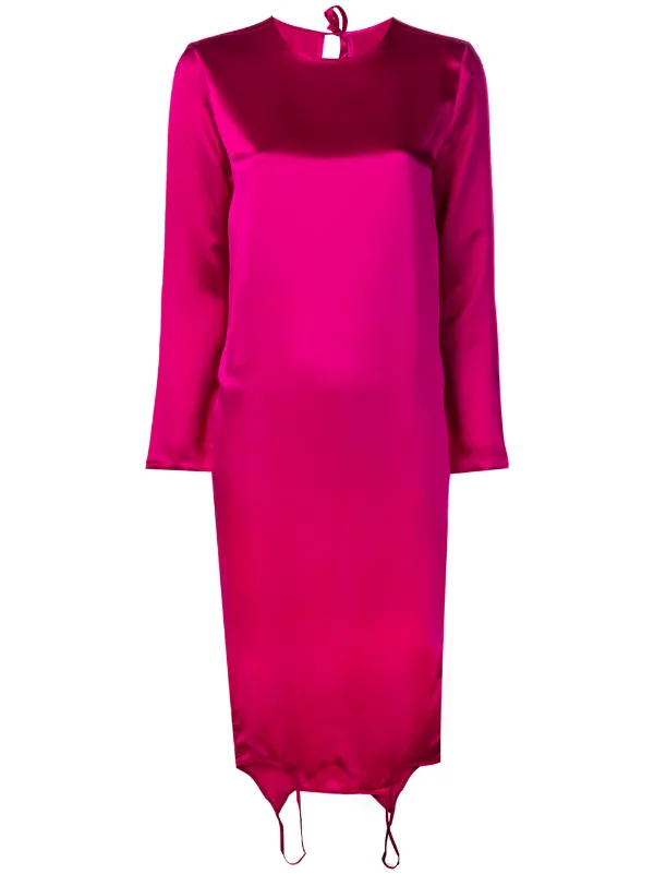fuchsia shift dress
