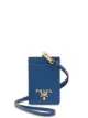 Image 1 of Prada logo-plaque lanyard cardholder