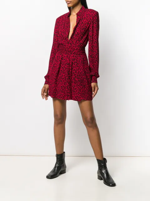 Saint Laurent Leopard Print Dress 