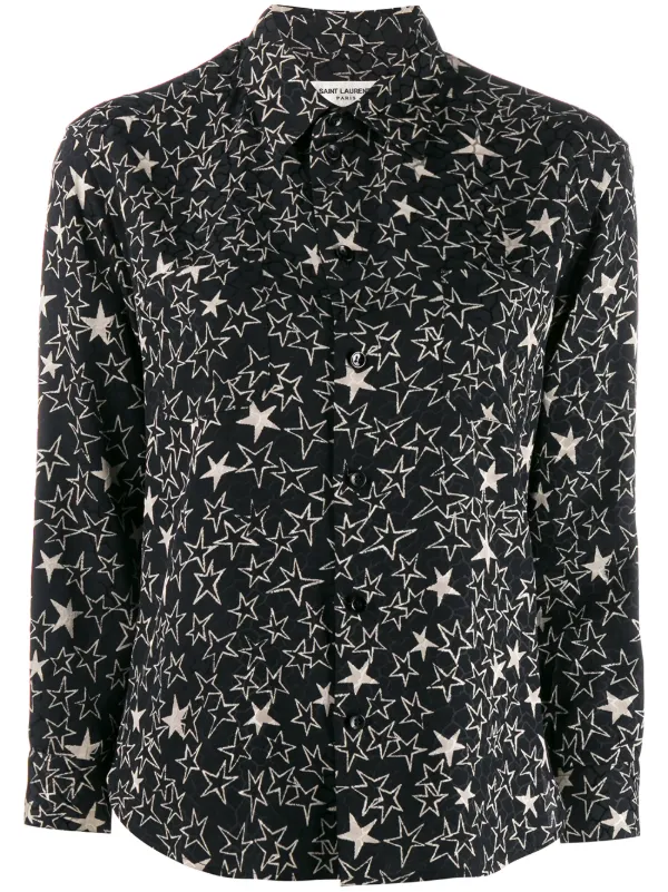 saint laurent star shirt