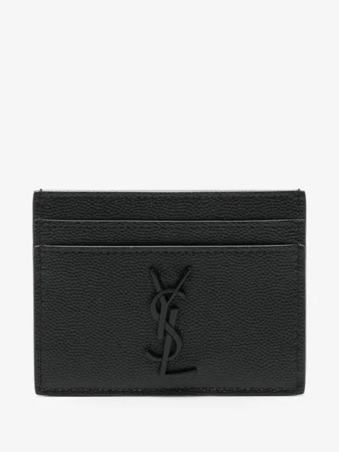 Saint Laurent 카상드르 로고 가죽 카드홀더