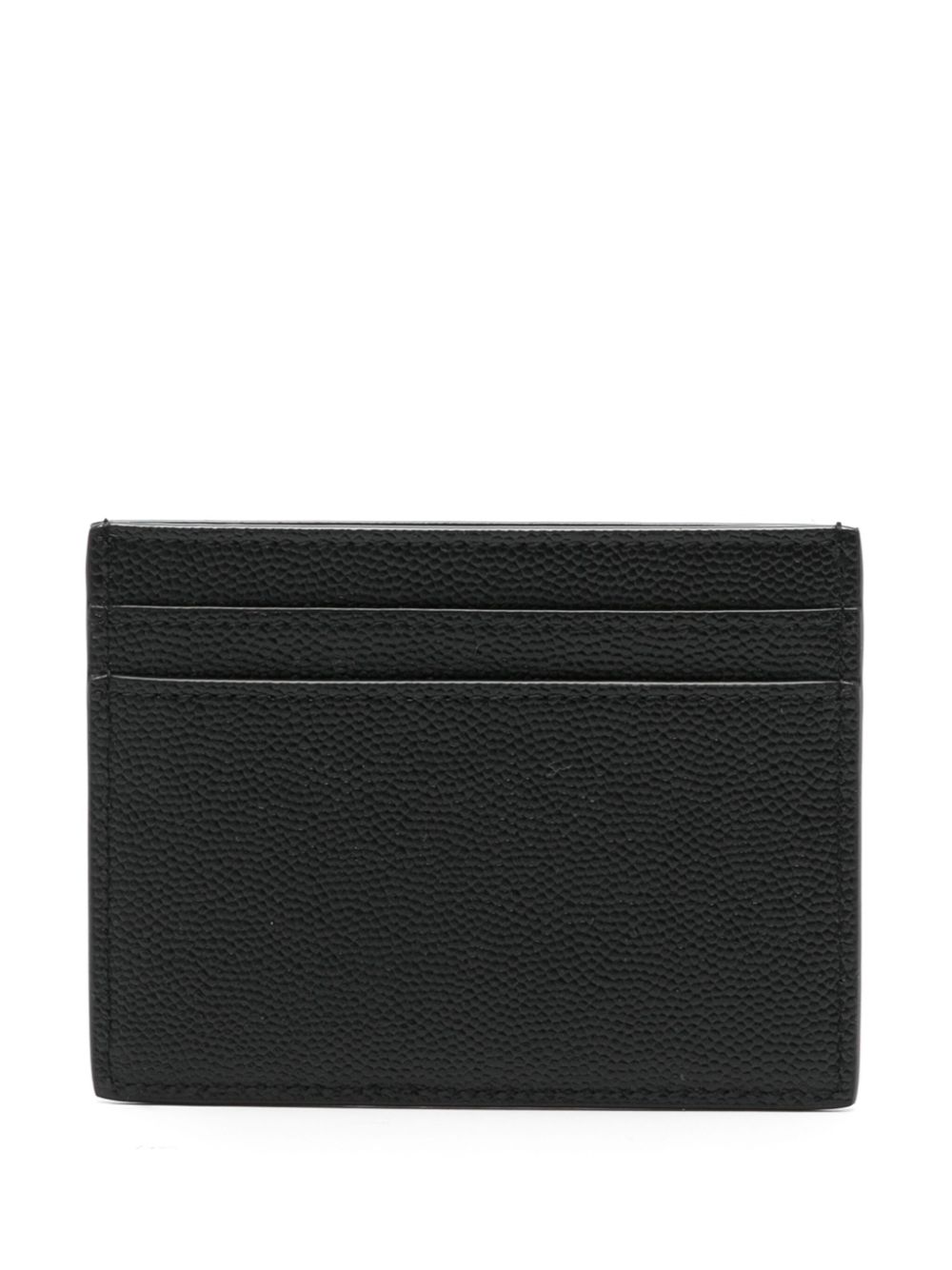 Saint Laurent Cassandre-logo leather cardholder - Black