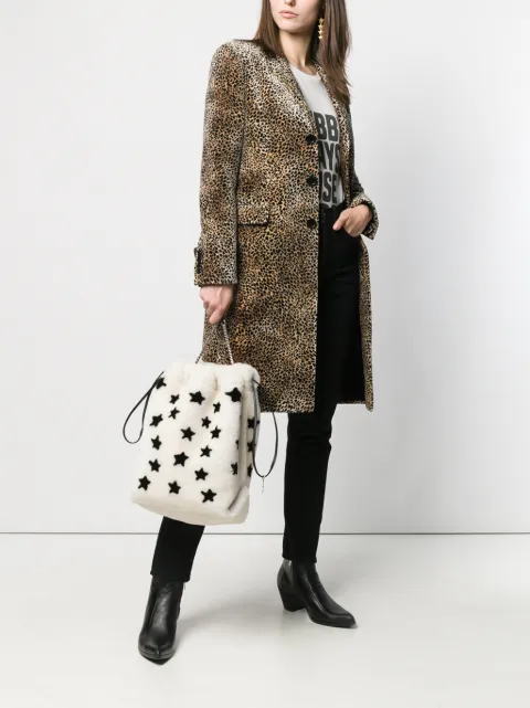 SAINT LAURENT CHESTERFIELD LEOPARD PRINT COAT