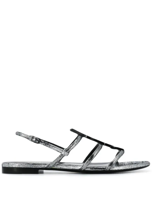 ysl cassandra flat sandals