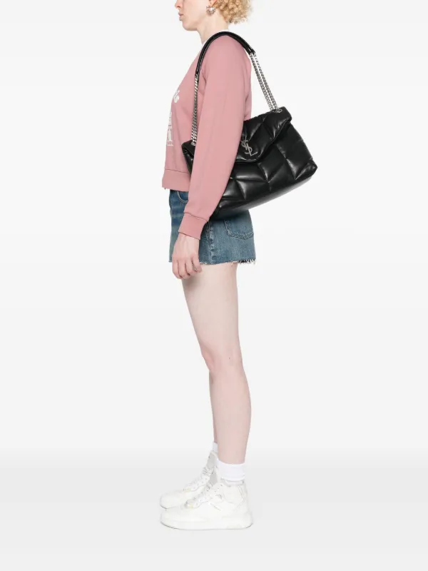 【関税＆送料込み】Saint Laurent Loulou Leather Shoulder Ba Saint Laurent Loulou Small Shoulder Bag in Quilted Leather