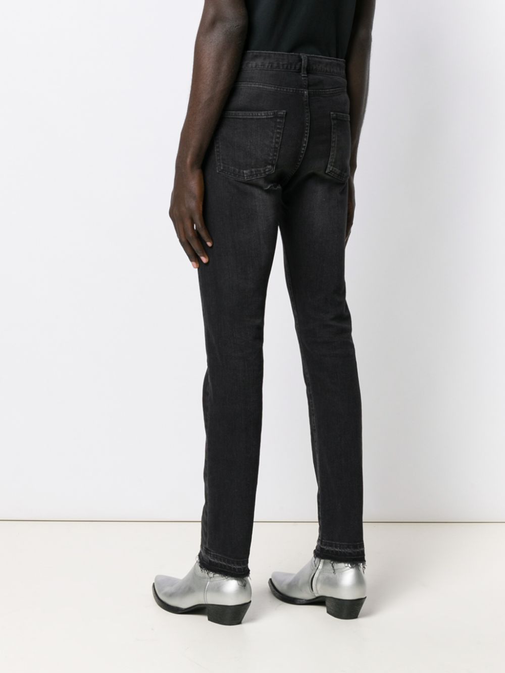 Saint Laurent Raw Edge Skinny Jeans - Farfetch