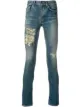 Image 1 of Saint Laurent ripped-detail skinny jeans