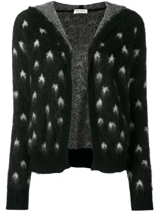 black and white star cardigan