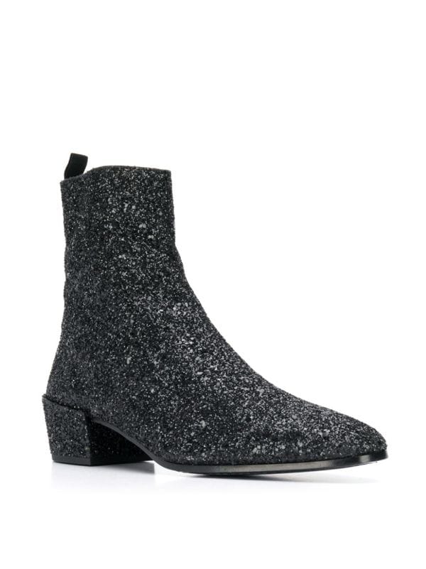 ysl sequin boots
