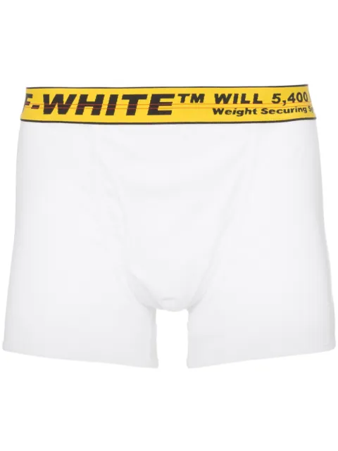 Click to view more detailed imagery on our partner's website Off-white Tripack Classic Industrial Boxer Shorts In White Yellow