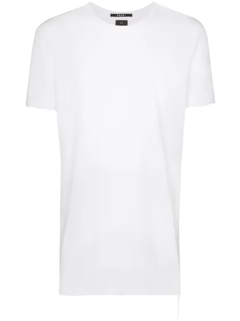 Ksubi distressed-hem longline T-shirt