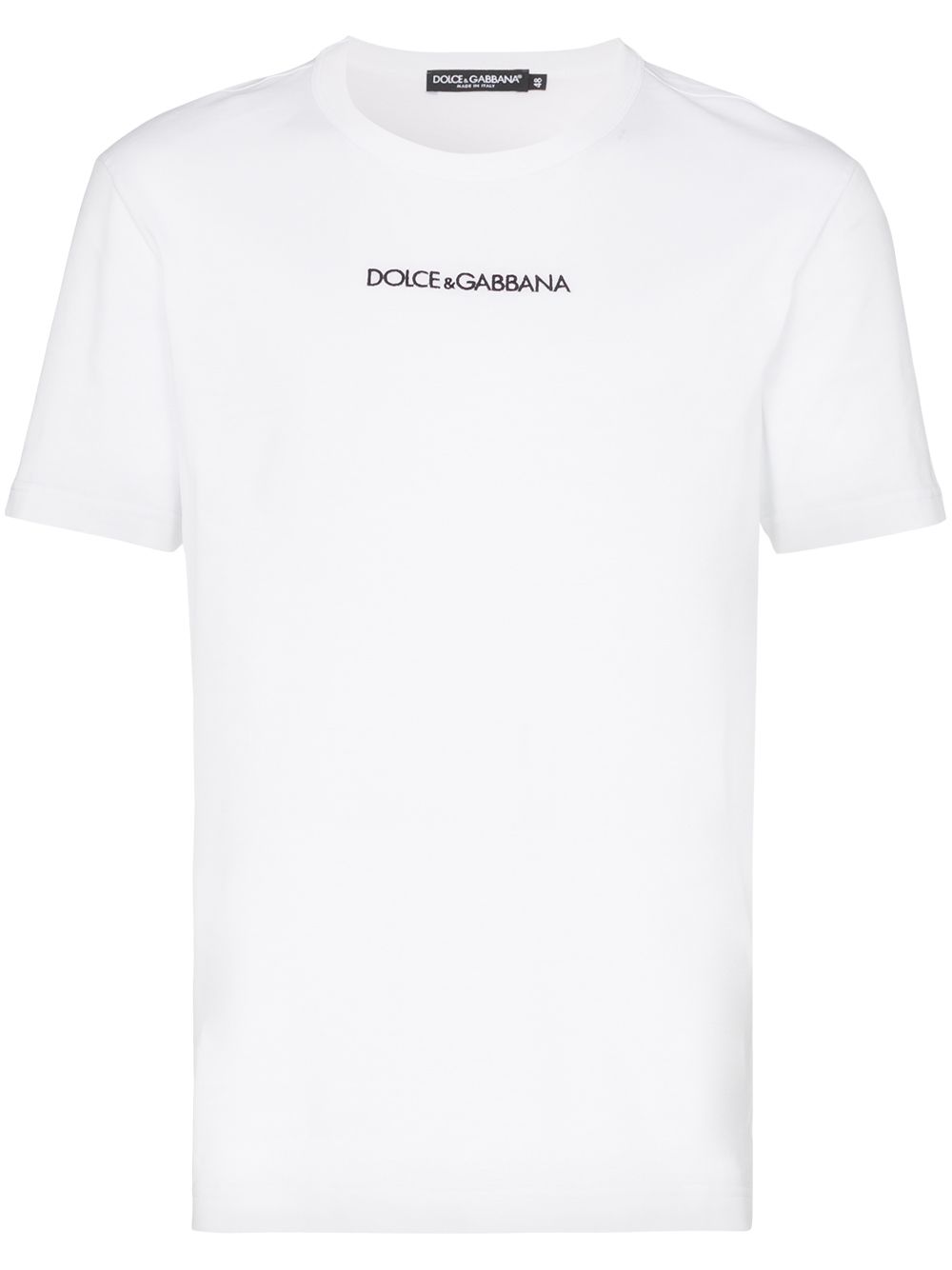 фото Dolce & Gabbana футболка с вышитым логотипом