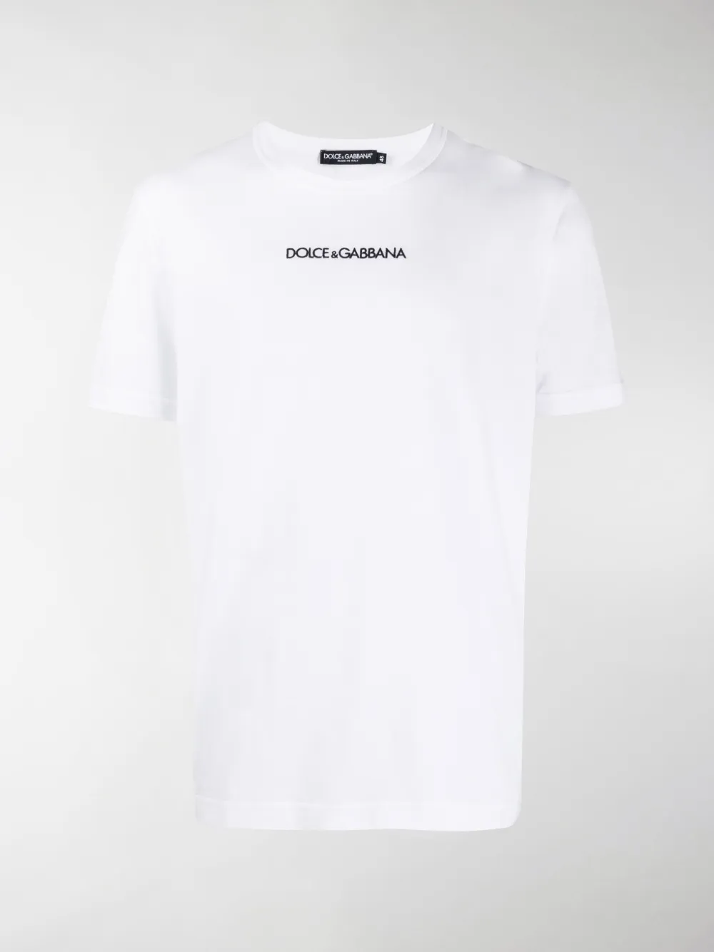 DOLCE & GABBANA LOGO EMBROIDERED T-SHIRT,G8KBAZFU7EQ13813402