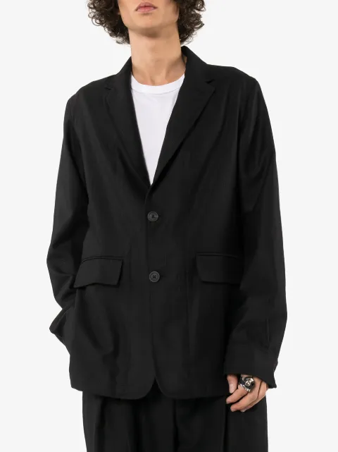ANN DEMEULEMEESTER OVERSIZED STRIPED BLAZER