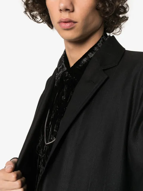 ANN DEMEULEMEESTER OVERSIZED STRIPED BLAZER