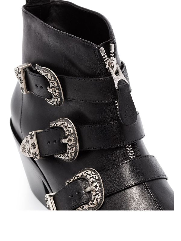 buckle detail ankle boots