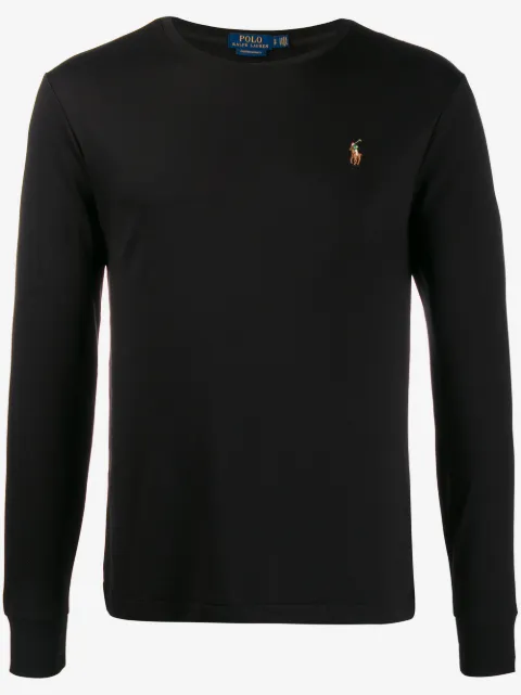 Polo Ralph Lauren logo-embroidered long-sleeve T-shirt