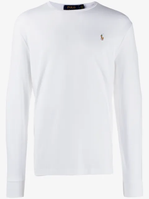 Polo Ralph Lauren logo-embroidered long-sleeve T-shirt