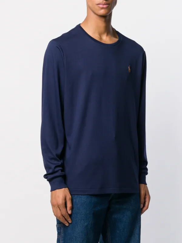 Polo Ralph Lauren Logo Embroidered long-sleeve T-shirt
