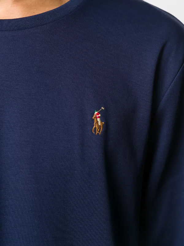 Polo Ralph Lauren Logo Embroidered long-sleeve T-shirt