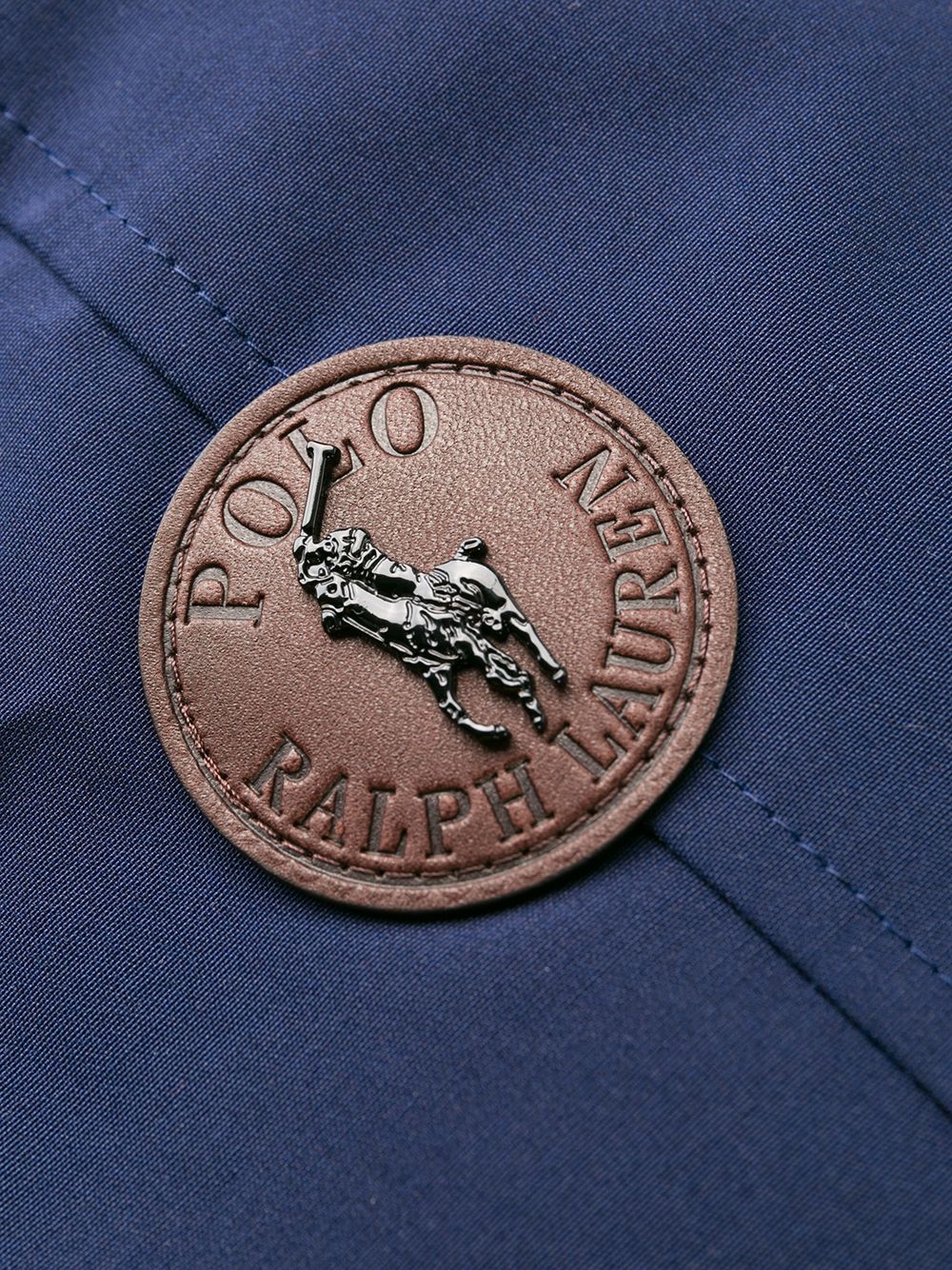 фото Polo ralph lauren пуховик с меховой оторочкой на капюшоне