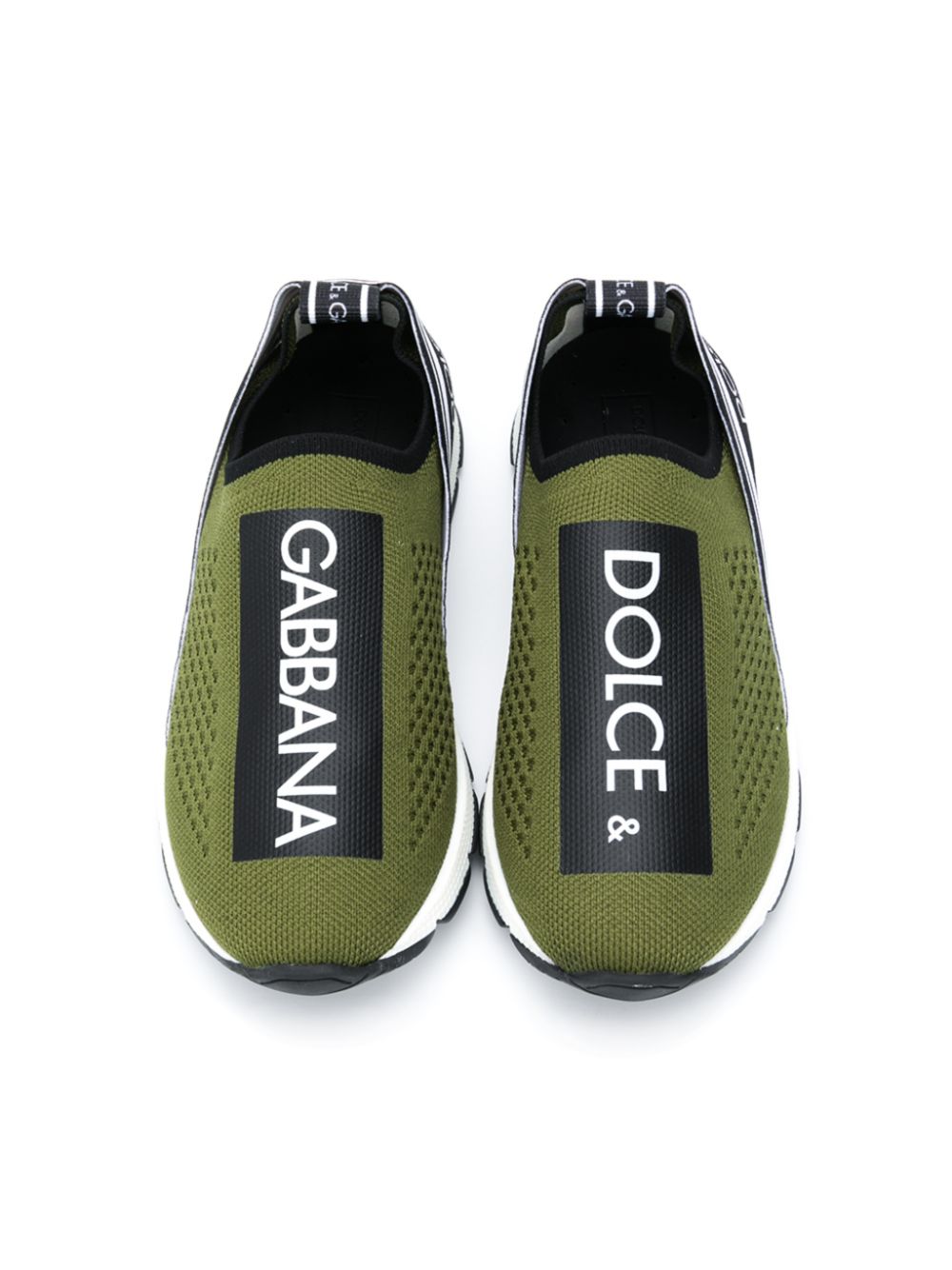 фото Dolce & gabbana kids кроссовки-носки с логотипом