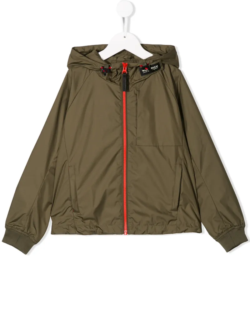 Woolrich Kids плащ с капюшоном