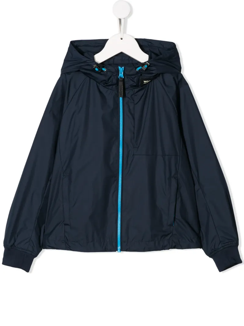 Woolrich Kids плащ с капюшоном