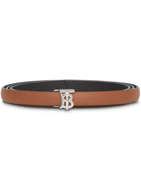 reversible monogram motif leather belt