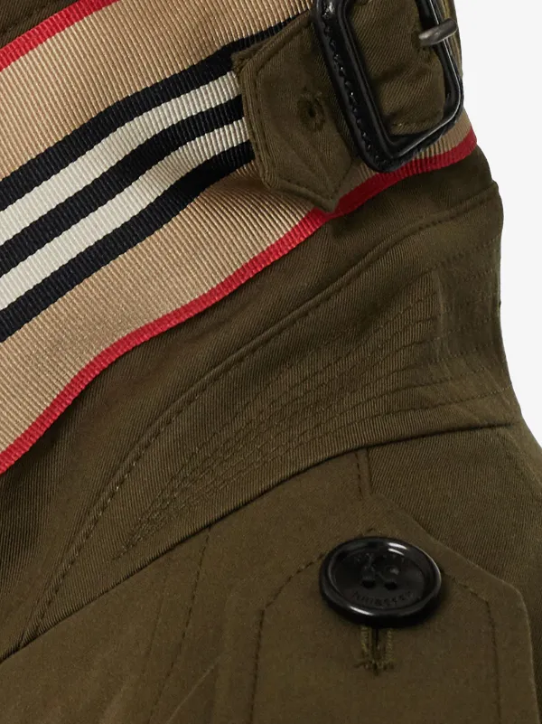 tropical gabardine belted car coat