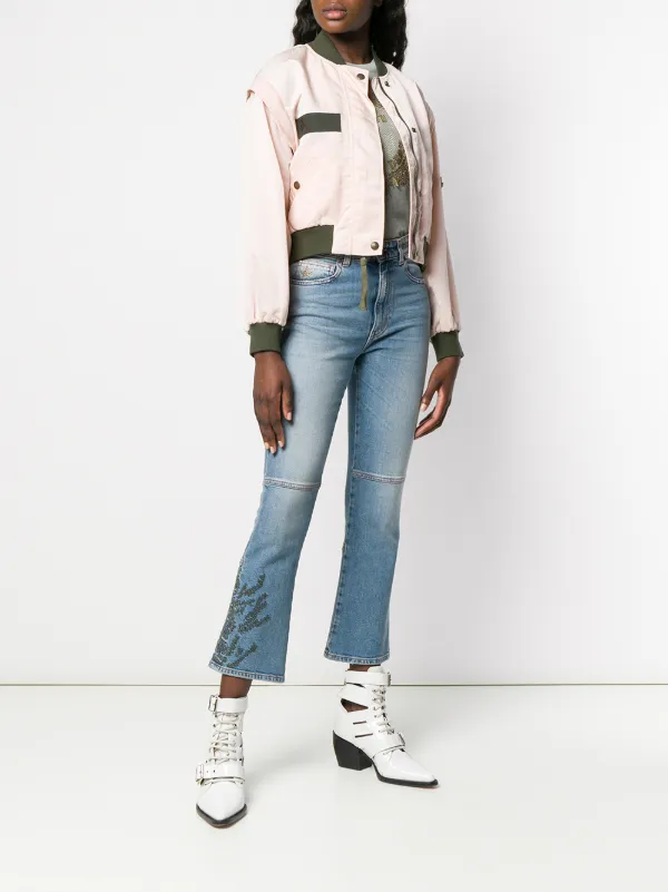 yeezy cropped bomber