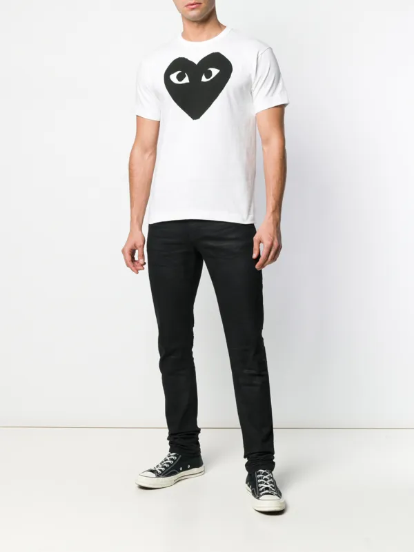 BLUSA COMME DES GARÇONS GRAPHIC PRINT T-SHIRT M BRANCO ORIGINAL