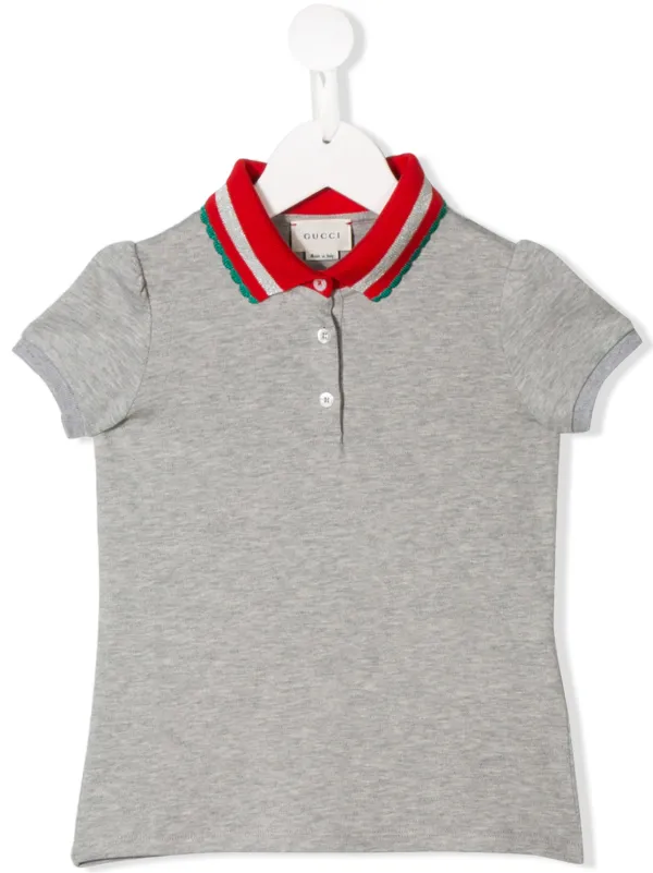 gucci print polo shirt
