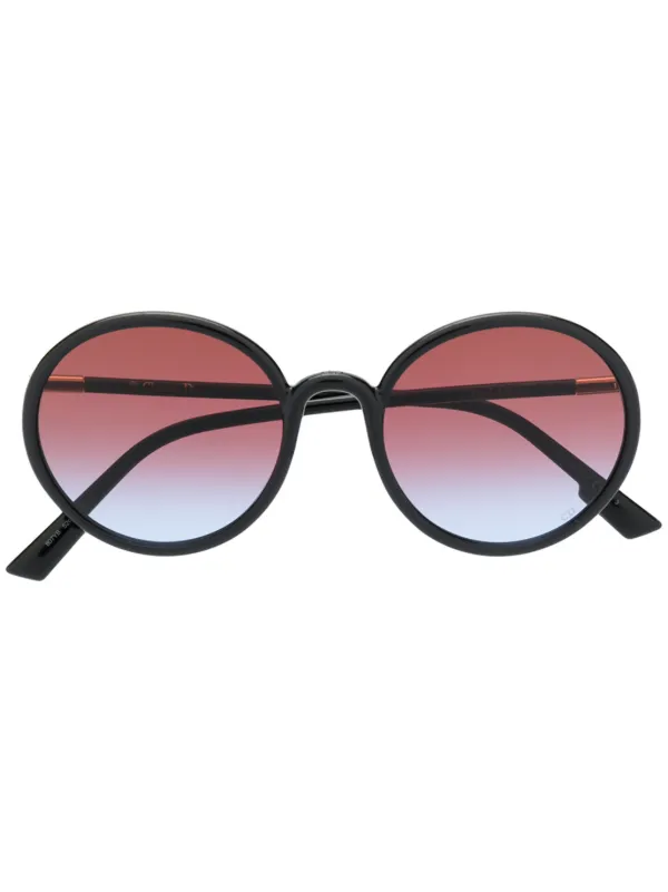 dior sunglasses black round
