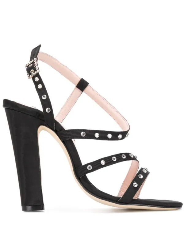 studded heeled sandals
