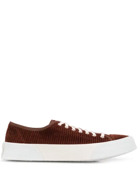 Click to view more detailed imagery on our partner's website Ami Alexandre Mattiussi Low Top Vulcanized Trainers In 201 Cognac