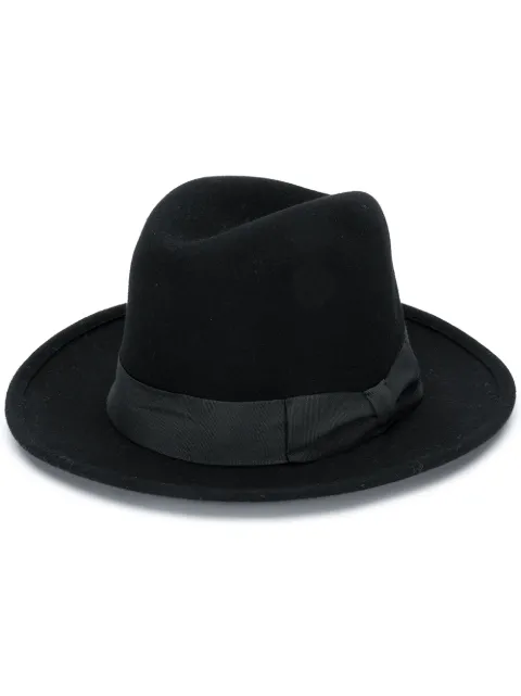 Click to view more detailed imagery on our partner's website Ami Alexandre Mattiussi Wool Felt Fedora Hat In 001 Noir