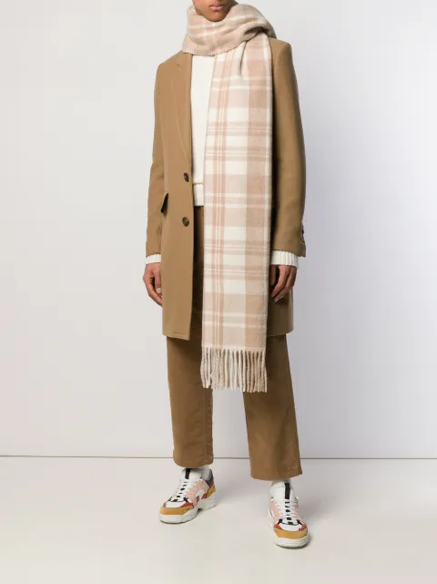 Ami Paris Checked Scarf | Farfetch.com
