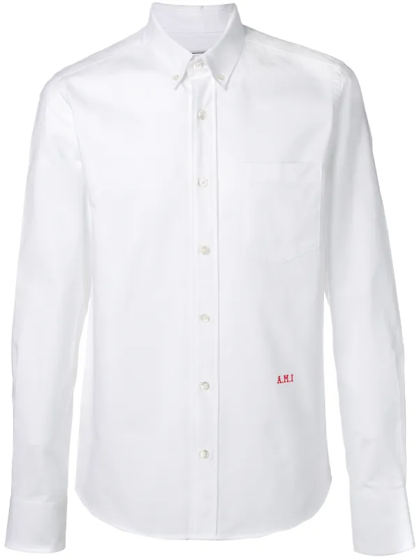 ami embroidered shirt