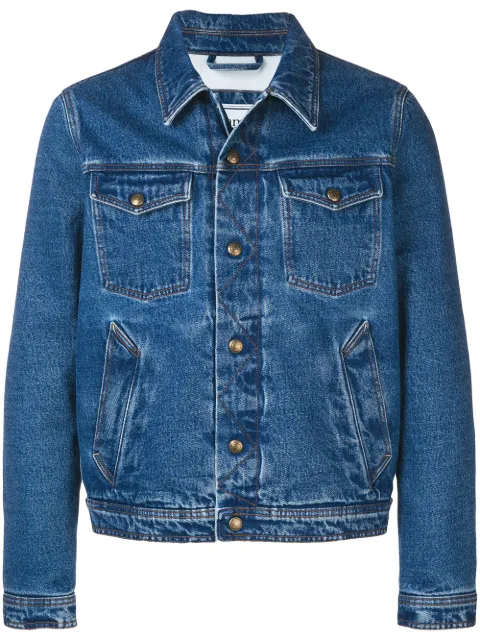 AMI Paris Gefütterte Jeansjacke