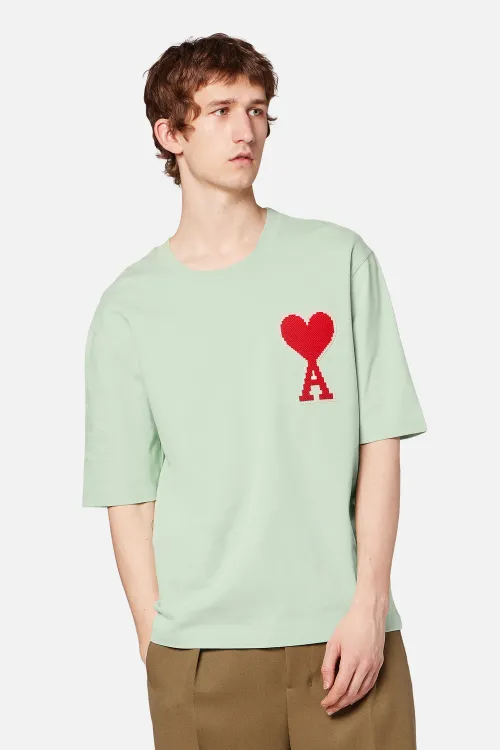T-SHIRT WITH PATCH BIG AMI DE COEUR 