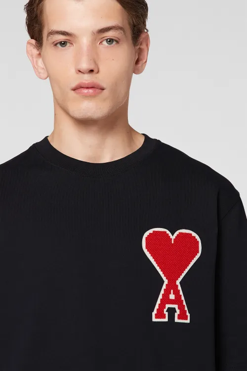 T-SHIRT WITH PATCH BIG AMI DE COEUR 