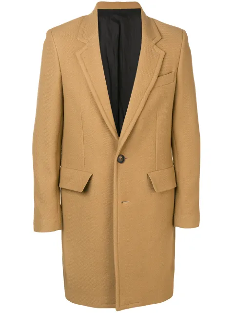 AMI ALEXANDRE MATTIUSSI LINED TWO BUTTONS COAT