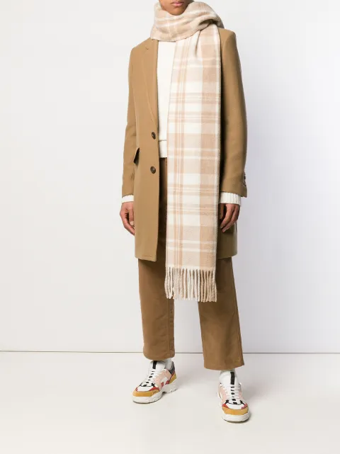 AMI ALEXANDRE MATTIUSSI LINED TWO BUTTONS COAT