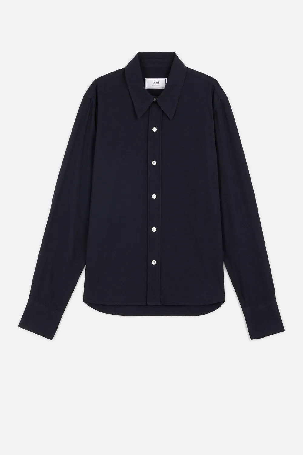 Click to view more detailed imagery on our partner's website Ami Alexandre Mattiussi Women's Classic-Wide Fit Shirt In Blue