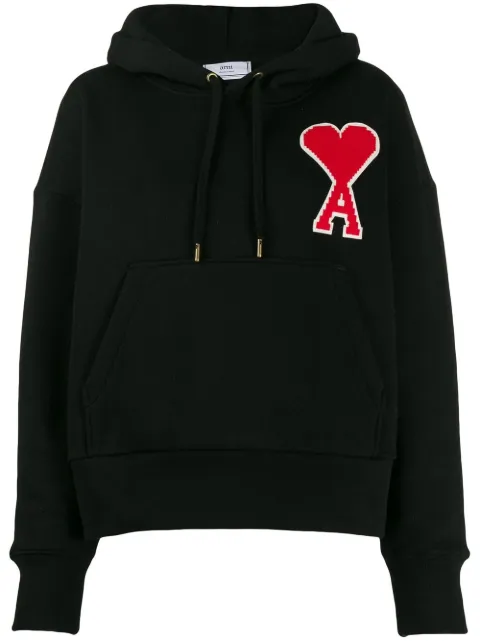 ami paris grey moletom com capuz