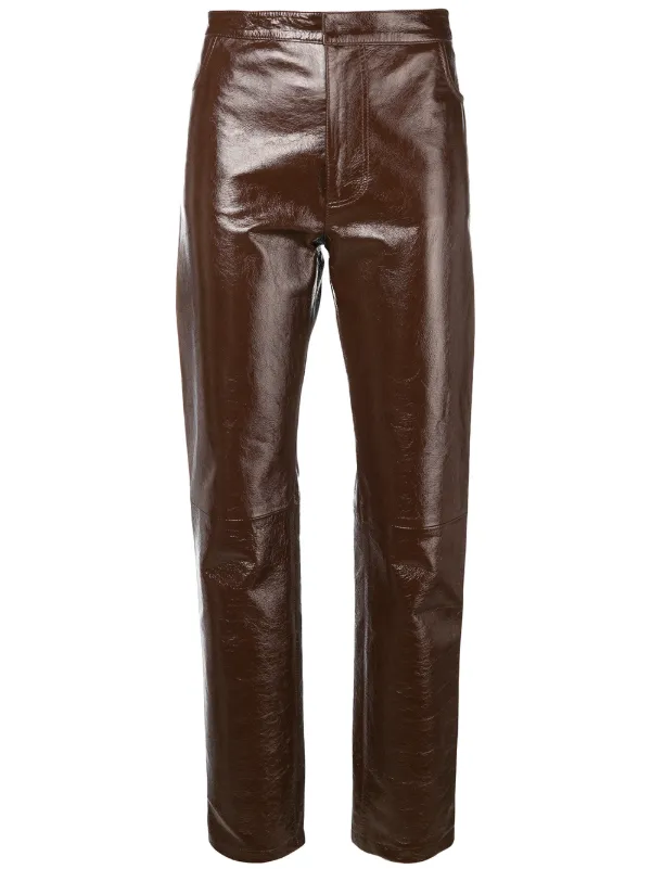 leather patent pants